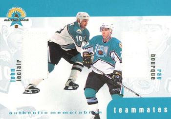 1999-00 Be a Player Memorabilia - Update Teammates Jerseys #TM-15 John LeClair / Ray Bourque Front