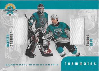 1999-00 Be a Player Memorabilia - Update Teammates Jerseys #TM-17 Martin Brodeur / Paul Coffey Front