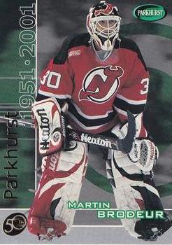 2000-01 Be a Player Memorabilia - Parkhurst 2000 (50th Anniversary) #P-99 Martin Brodeur  Front