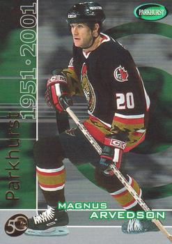 2000-01 Be a Player Memorabilia - Parkhurst 2000 (50th Anniversary) #P-206 Magnus Arvedson  Front