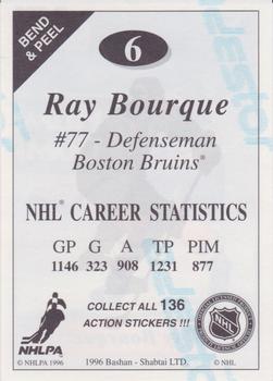 1995-96 Bashan Imperial Super Stickers #6 Ray Bourque Back