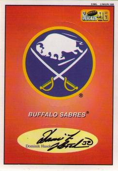 1995-96 Bashan Imperial Super Stickers #10 Buffalo Sabres / Dominik Hasek Front
