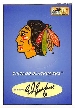 1995-96 Bashan Imperial Super Stickers #20 Chicago Blackhawks / Ed Belfour Front