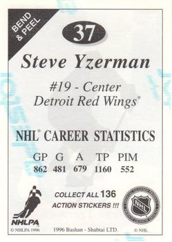 1995-96 Bashan Imperial Super Stickers #37 Steve Yzerman Back
