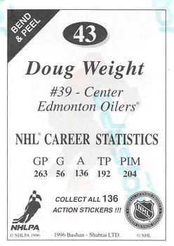 1995-96 Bashan Imperial Super Stickers #43 Doug Weight Back
