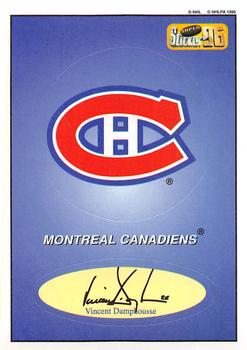 1995-96 Bashan Imperial Super Stickers #62 Montreal Canadiens / Vincent Damphousse Front