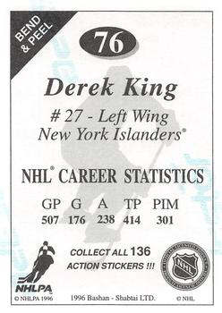 1995-96 Bashan Imperial Super Stickers #76 Derek King Back