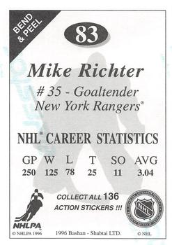 1995-96 Bashan Imperial Super Stickers #83 Mike Richter Back