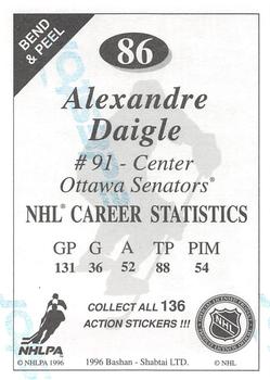 1995-96 Bashan Imperial Super Stickers #86 Alexandre Daigle Back