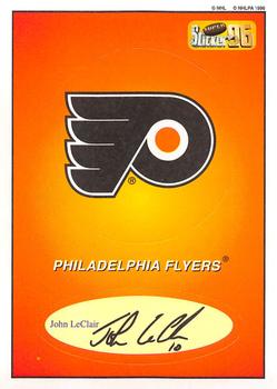 1995-96 Bashan Imperial Super Stickers #89 Philadelphia Flyers / John LeClair Front