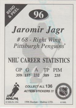 1995-96 Bashan Imperial Super Stickers #96 Jaromir Jagr Back