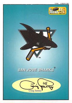 1995-96 Bashan Imperial Super Stickers #105 San Jose Sharks / Craig Janney Front
