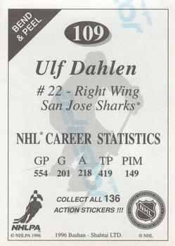1995-96 Bashan Imperial Super Stickers #109 Ulf Dahlen Back