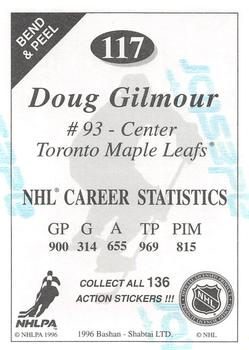 1995-96 Bashan Imperial Super Stickers #117 Doug Gilmour Back