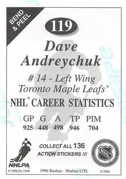 1995-96 Bashan Imperial Super Stickers #119 Dave Andreychuk Back