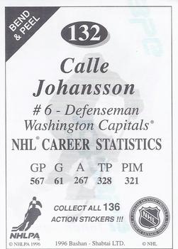 1995-96 Bashan Imperial Super Stickers #132 Calle Johansson Back