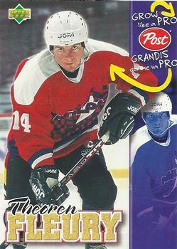 1996-97 Upper Deck Post Cereal Grow Like a Pro #NNO Theoren Fleury Front