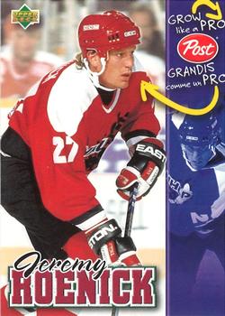 1996-97 Upper Deck Post Cereal Grow Like a Pro #NNO Jeremy Roenick Front