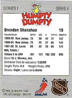 1992-93 Humpty Dumpty I #NNO Brendan Shanahan Back