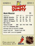 1992-93 Humpty Dumpty II #NNO Mark Messier Back