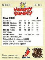 1992-93 Humpty Dumpty II #NNO Dave Ellett Back