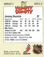 1992-93 Humpty Dumpty II #NNO Jeremy Roenick Back