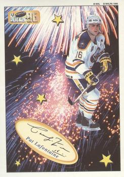 1995-96 Bashan Imperial Super Stickers - Die Cut #3 Pat LaFontaine Front