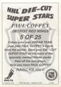 1995-96 Bashan Imperial Super Stickers - Die Cut #5 Paul Coffey Back