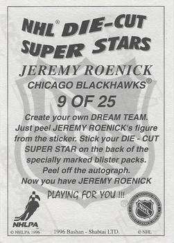 1995-96 Bashan Imperial Super Stickers - Die Cut #9 Jeremy Roenick Back