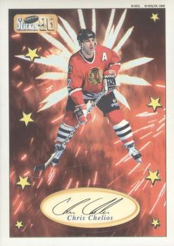 1995-96 Bashan Imperial Super Stickers - Die Cut #10 Chris Chelios Front