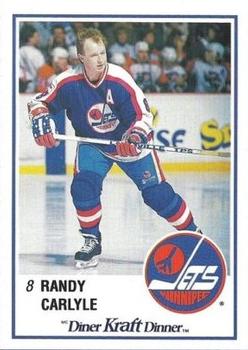 1989-90 Kraft #47 Randy Carlyle  Front