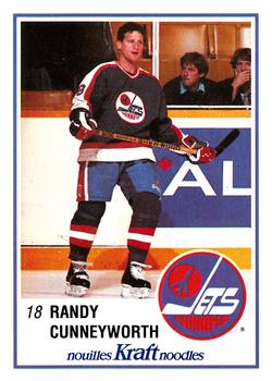 1989-90 Kraft #48 Randy Cunneyworth  Front