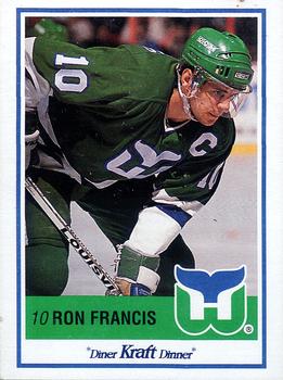 1990-91 Kraft #13 Ron Francis Front