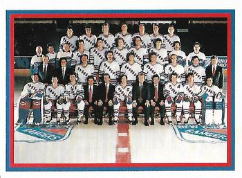 1990-91 Kraft #104 New York Rangers Front
