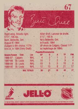 1990-91 Kraft #67 Brett Hull Back