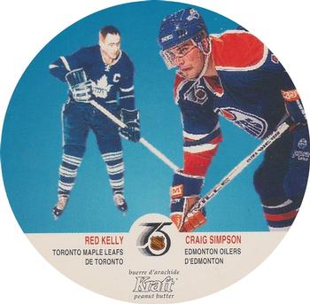 1991-92 Kraft #81 Craig Simpson / Red Kelly Front