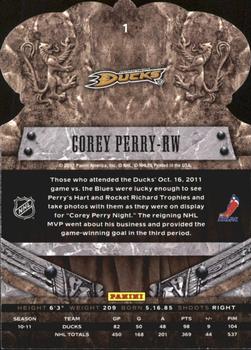 2011-12 Panini Crown Royale #1 Corey Perry Back