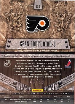 2011-12 Panini Crown Royale #178 Sean Couturier Back