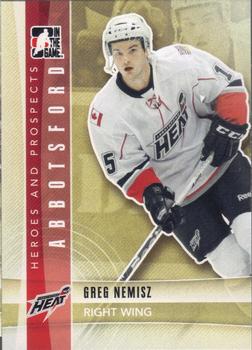 2011-12 In The Game Heroes and Prospects #116 Greg Nemisz Front