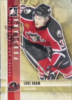 2011-12 In The Game Heroes and Prospects #123 Luke Adam Front