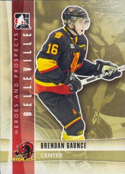 2011-12 In The Game Heroes and Prospects #15 Brendan Gaunce Front
