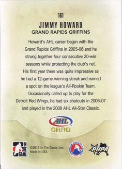 2011-12 In The Game Heroes and Prospects #161 Jimmy Howard Back