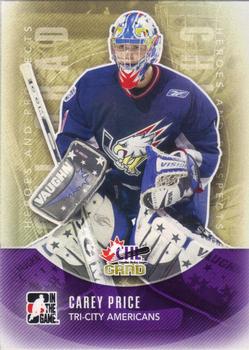 2011-12 In The Game Heroes and Prospects #188 Carey Price Front