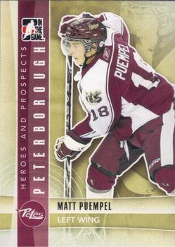 2011-12 In The Game Heroes and Prospects #24 Matt Puempel Front