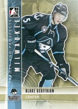 2011-12 In The Game Heroes and Prospects #106 Blake Geoffrion Front