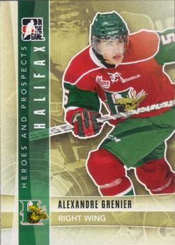 2011-12 In The Game Heroes and Prospects #42 Alexandre Grenier Front