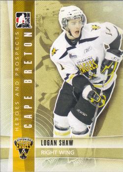 2011-12 In The Game Heroes and Prospects #53 Logan Shaw Front