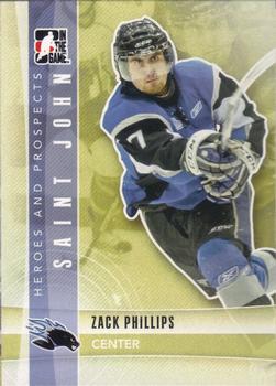 2011-12 In The Game Heroes and Prospects #65 Zack Phillips Front