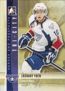 2011-12 In The Game Heroes and Prospects #89 Zachary Yuen Front