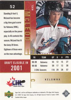 2000-01 Upper Deck CHL Prospects #52 Kiel McLeod Back